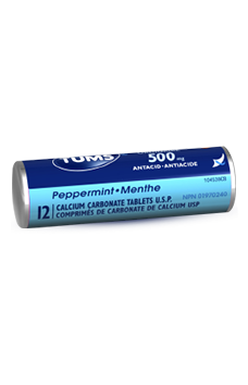 Roll of TUMS Regular Strength Peppermint