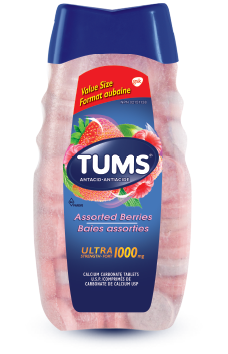 Bottle of Tums Ultra Strength Assorted Berries 160ct