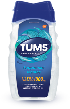 Bottle of TUMS Ultra Strength Peppermint 72ct